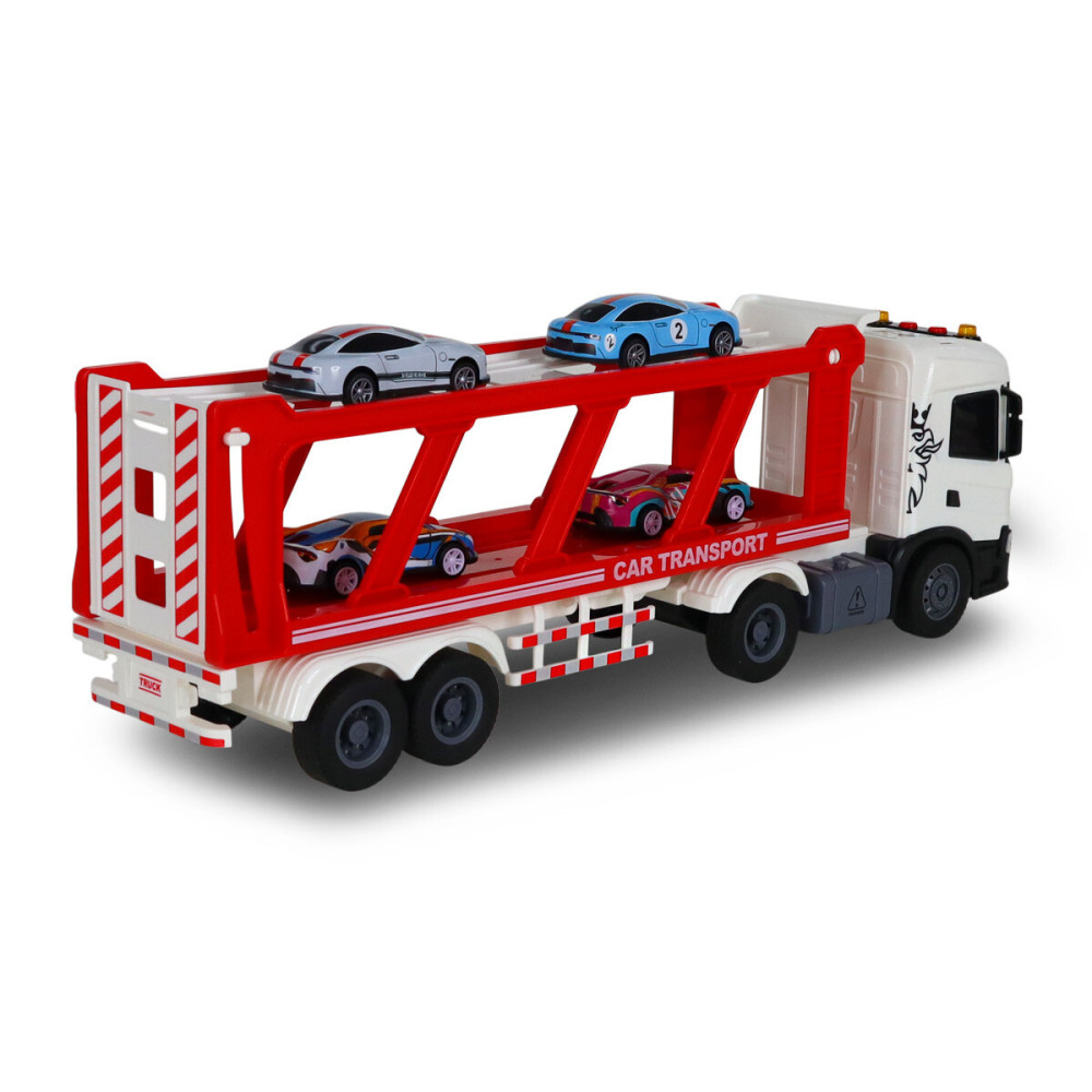 TechnoDrive Large Truck Автоперевізник Scania з 4 машинами - ігровий набір (6414KS)