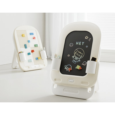 Kivibaby Дошка для малювання 2 в 1 - LCD-екран і панель для конструювання • Cheese Yellow Kivibaby Дошка для малювання 2 в 1 - LCD-екран і панель для конструювання • Cheese Yellow
