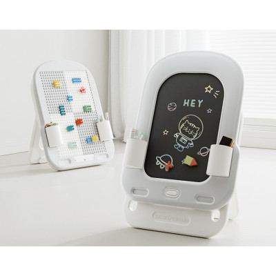 Kivibaby Дошка для малювання 2 в 1 - LCD-екран і панель для конструювання • Gray Kivibaby Дошка для малювання 2 в 1 - LCD-екран і панель для конструювання • Gray
