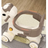 Kivibaby Коник-гойдалка 3 в 1 - гойдалка, каталка та батьківська ручка • White/Brown