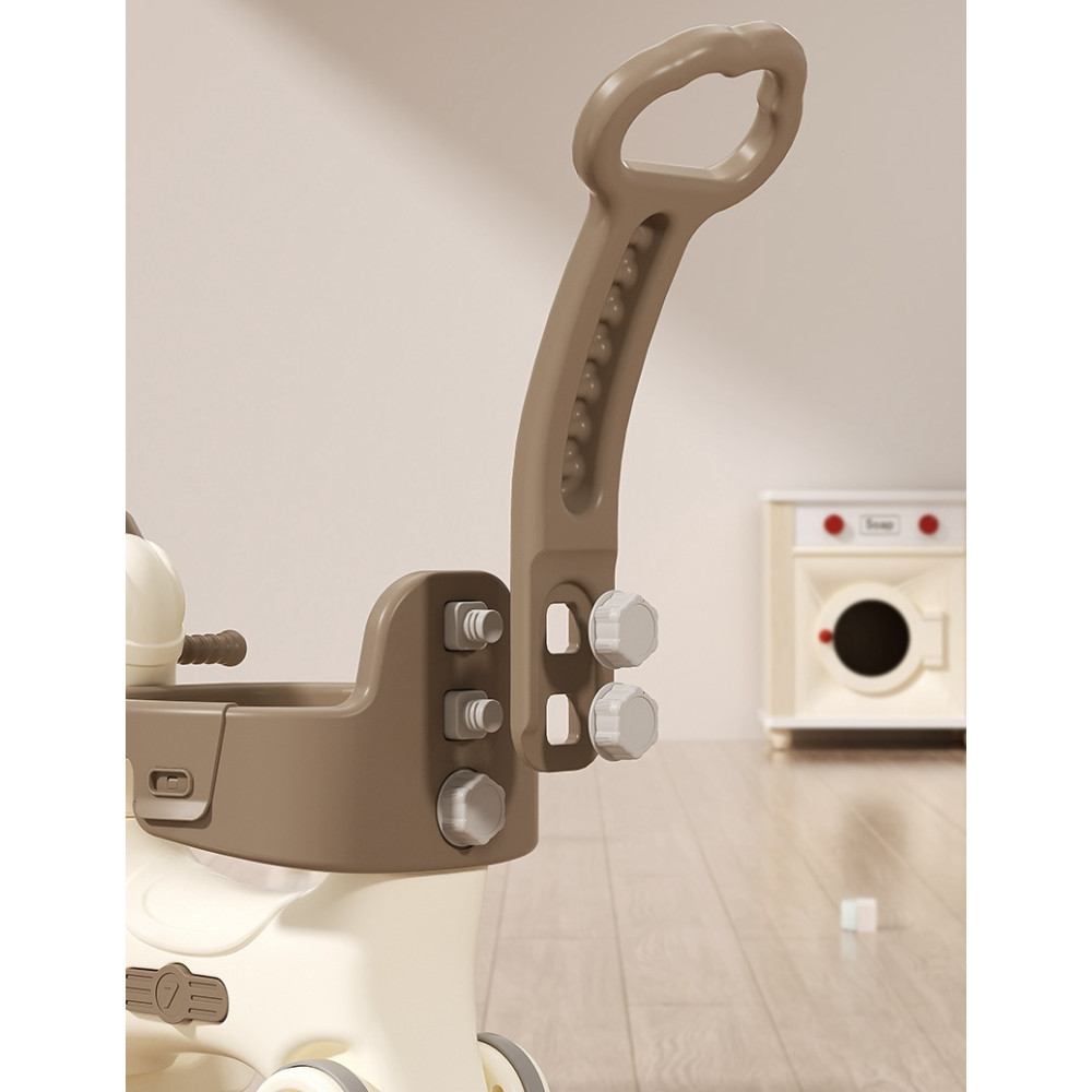 Kivibaby Коник-гойдалка 3 в 1 - гойдалка, каталка та батьківська ручка • White/Brown Kivibaby Коник-гойдалка 3 в 1 - гойдалка, каталка та батьківська ручка • White/Brown