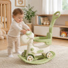 Kivibaby Коник-гойдалка 3 в 1 - гойдалка, каталка та батьківська ручка • White/Green