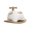 Kivibaby Peanut Толокар-гойдалка 2 в 1 - толокар зі знімною базою для гойдання • Brown/White Kivibaby Peanut Толокар-гойдалка 2 в 1 - толокар зі знімною базою для гойдання • Brown/White