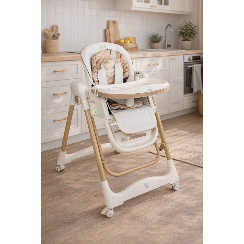 Kivibaby Flexi - стільчик-гойдалка для годування 2 в 1 • Beige Kivibaby Flexi - стільчик-гойдалка для годування 2 в 1 • Beige