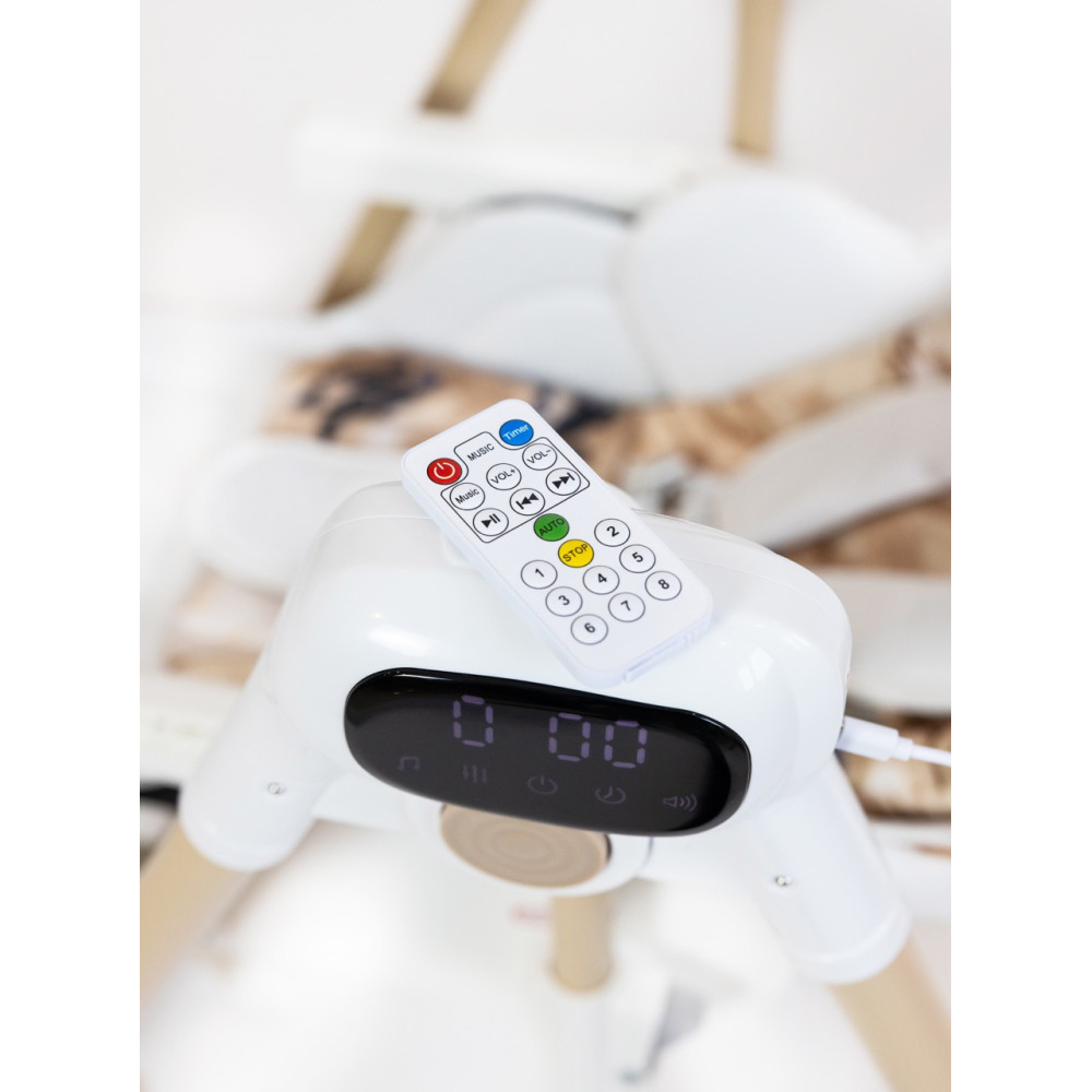 Kivibaby Flexi - стільчик-гойдалка для годування 2 в 1 • Beige Kivibaby Flexi - стільчик-гойдалка для годування 2 в 1 • Beige