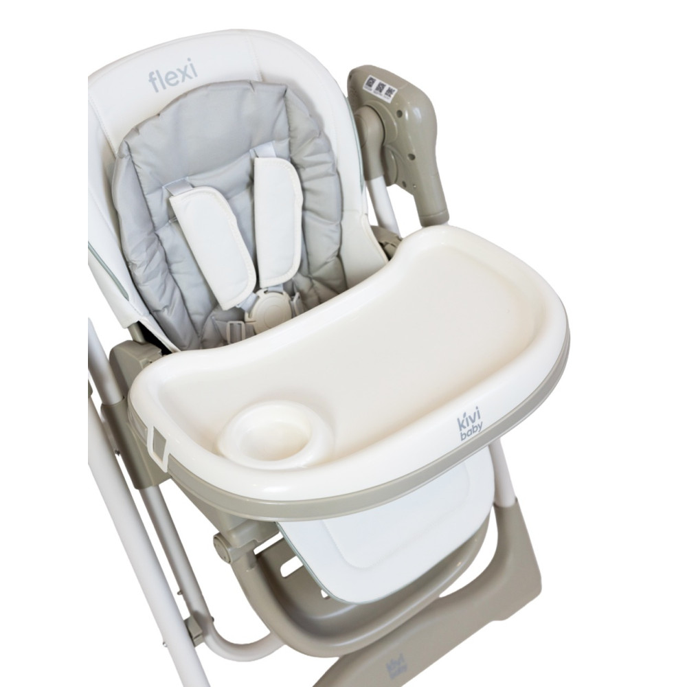 Kivibaby Flexi - стільчик-гойдалка для годування 2 в 1 • Grey Kivibaby Flexi - стільчик-гойдалка для годування 2 в 1 • Grey