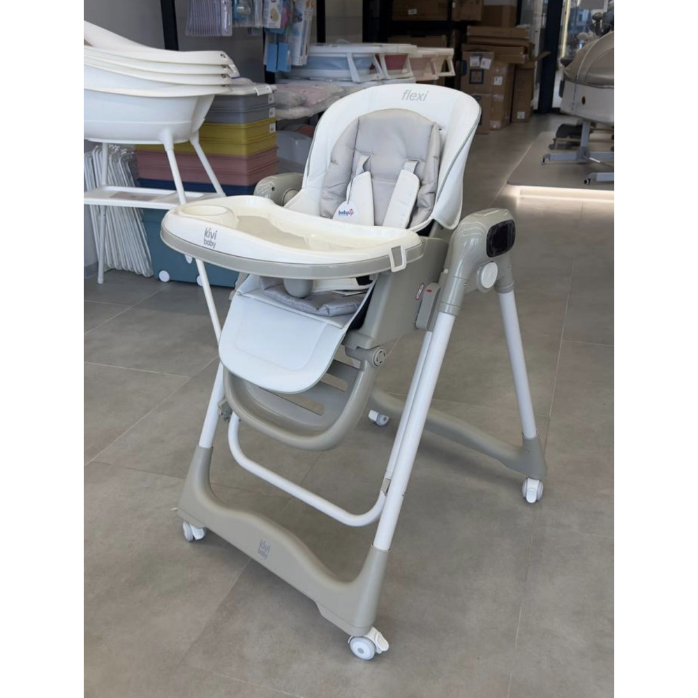 Kivibaby Flexi - стільчик-гойдалка для годування 2 в 1 • Grey Kivibaby Flexi - стільчик-гойдалка для годування 2 в 1 • Grey
