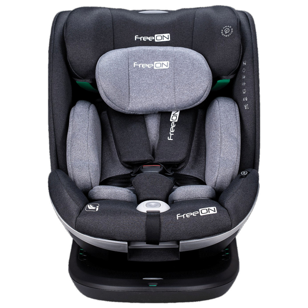 FreeON Opal - поворотне автокрісло i-Size 40-150 см • Dark Grey