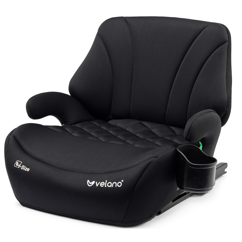 Velano Gravo - автокрісло i-Size 125-150 см з ISOFIX і підсклянником • Black