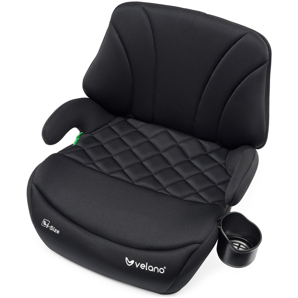 Velano Gravo - автокрісло i-Size 125-150 см з ISOFIX і підсклянником • Black Velano Gravo - автокрісло i-Size 125-150 см з ISOFIX і підсклянником • Black