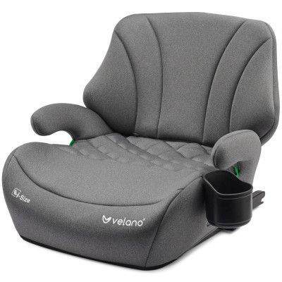 Velano Gravo - автокрісло i-Size 125-150 см з ISOFIX і підсклянником • Grey