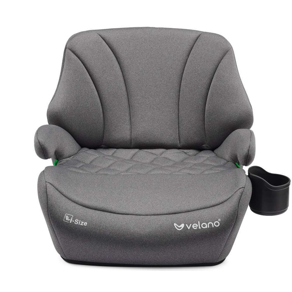 Velano Gravo - автокресло i-Size 125-150 см с ISOFIX и подстаканником • Grey
