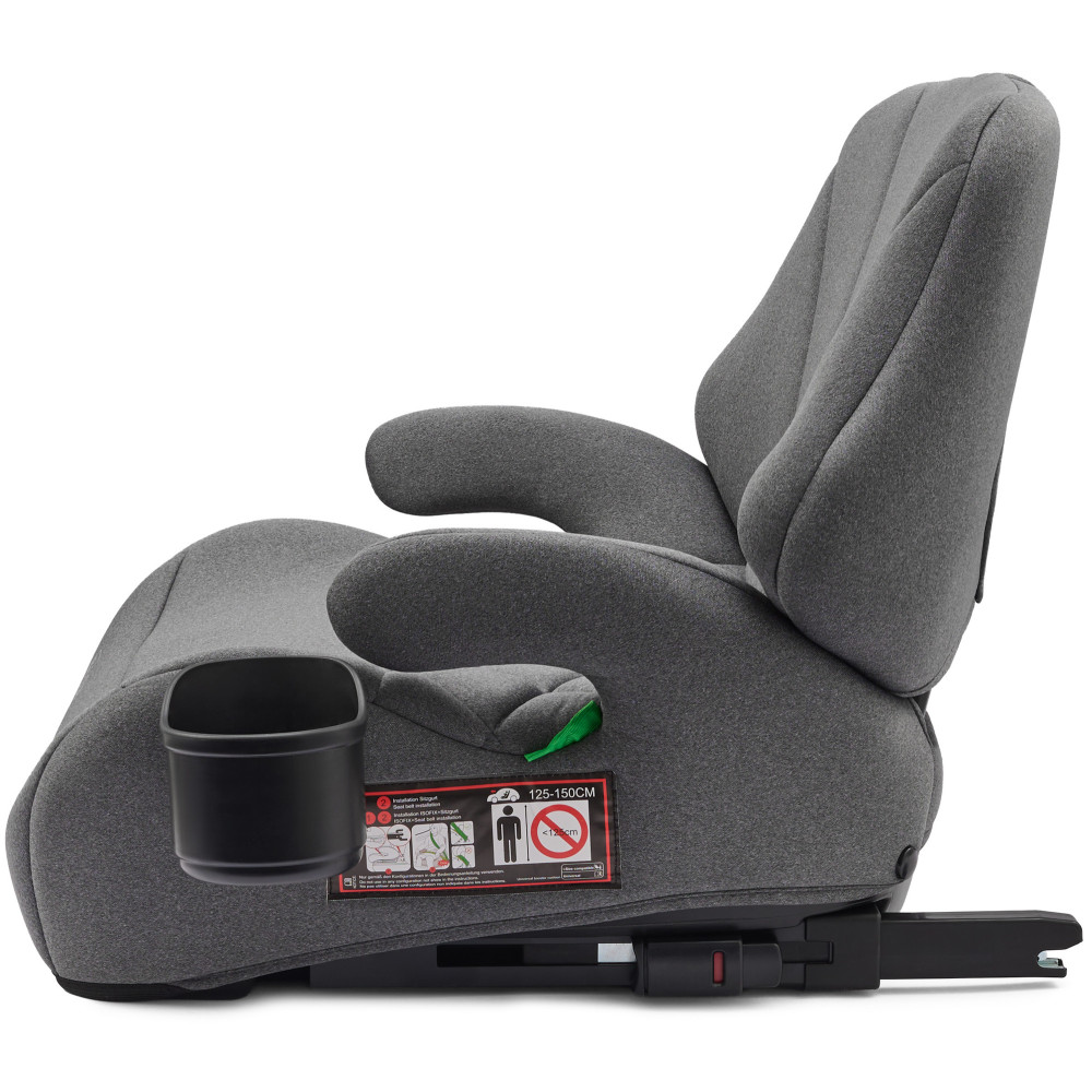 Velano Gravo - автокресло i-Size 125-150 см с ISOFIX и подстаканником • Grey