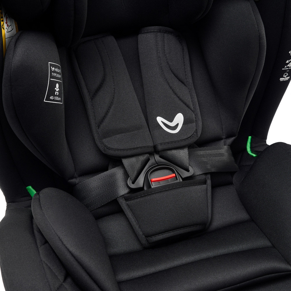 Velano Aura - поворотне автокрісло 360° i-Size 40-150 см з ISOFIX • Black
