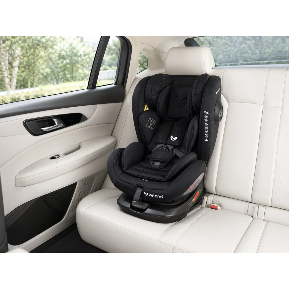 Velano Aura - поворотне автокрісло 360° i-Size 40-150 см з ISOFIX • Black