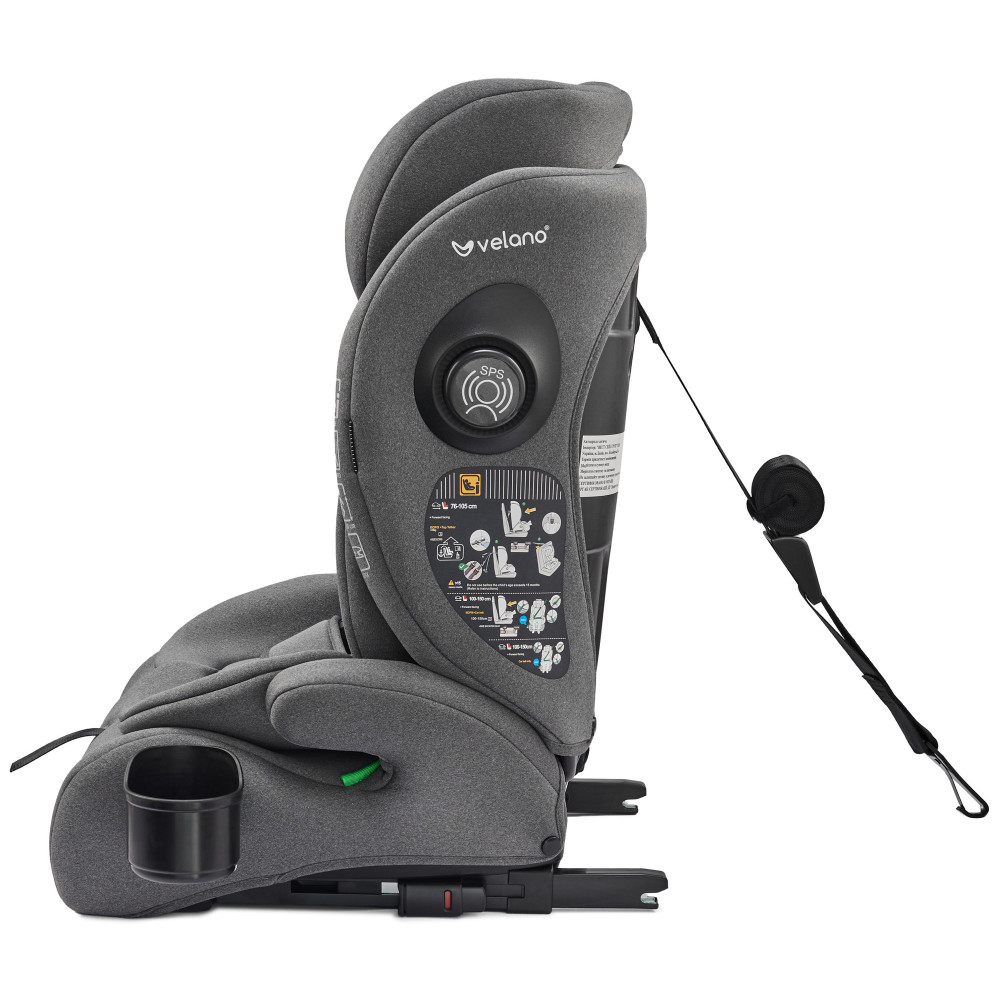 Velano Flexo - автокрісло i-Size 76-150 см з ISOFIX і Top Tether • Grey