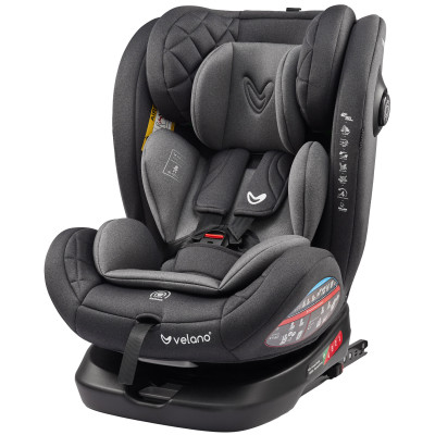 Velano Aura - поворотное автокресло 360° i-Size 40-150 см с ISOFIX • Grey Velano Aura - поворотное автокресло 360° i-Size 40-150 см с ISOFIX • Grey