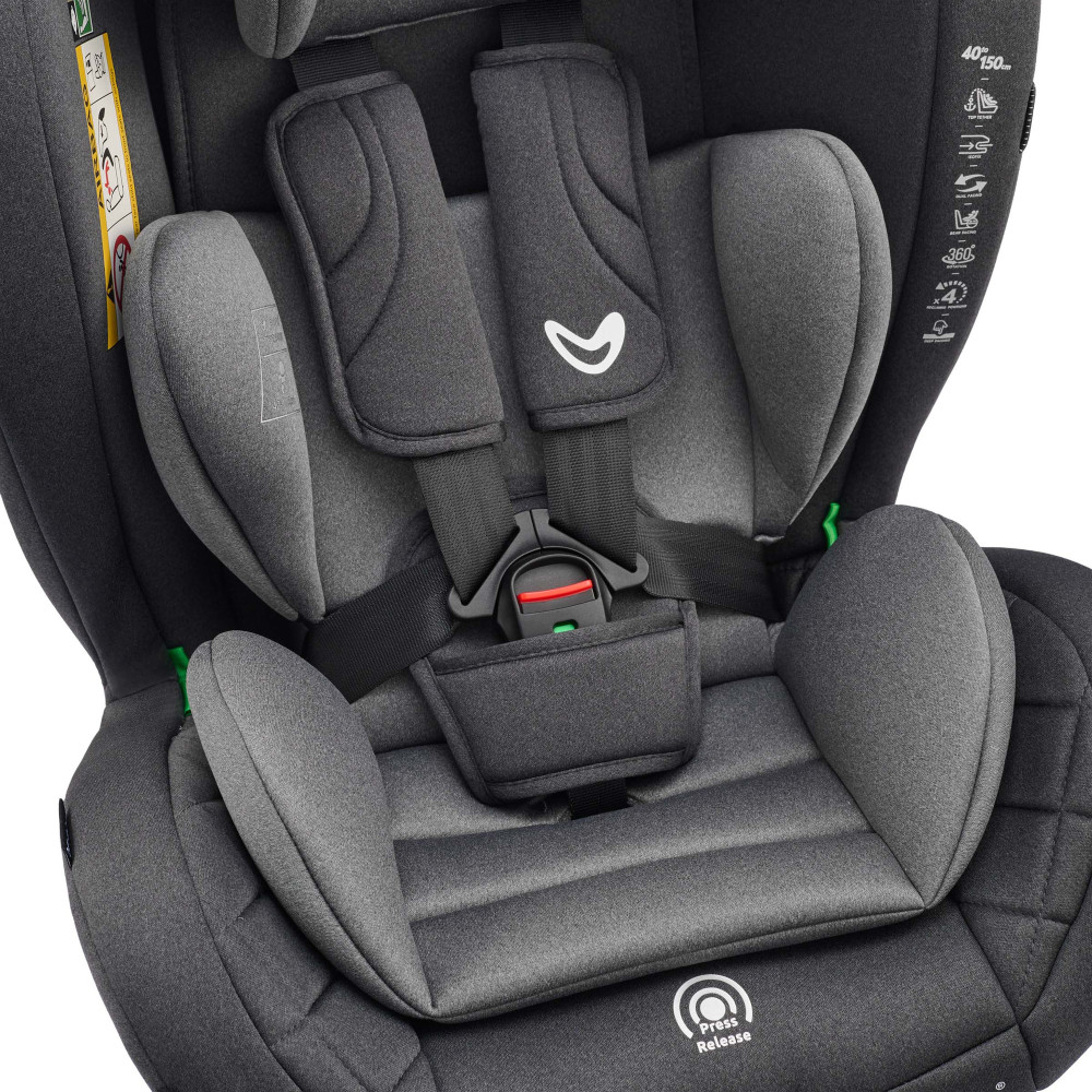 Velano Aura - поворотное автокресло 360° i-Size 40-150 см с ISOFIX • Grey