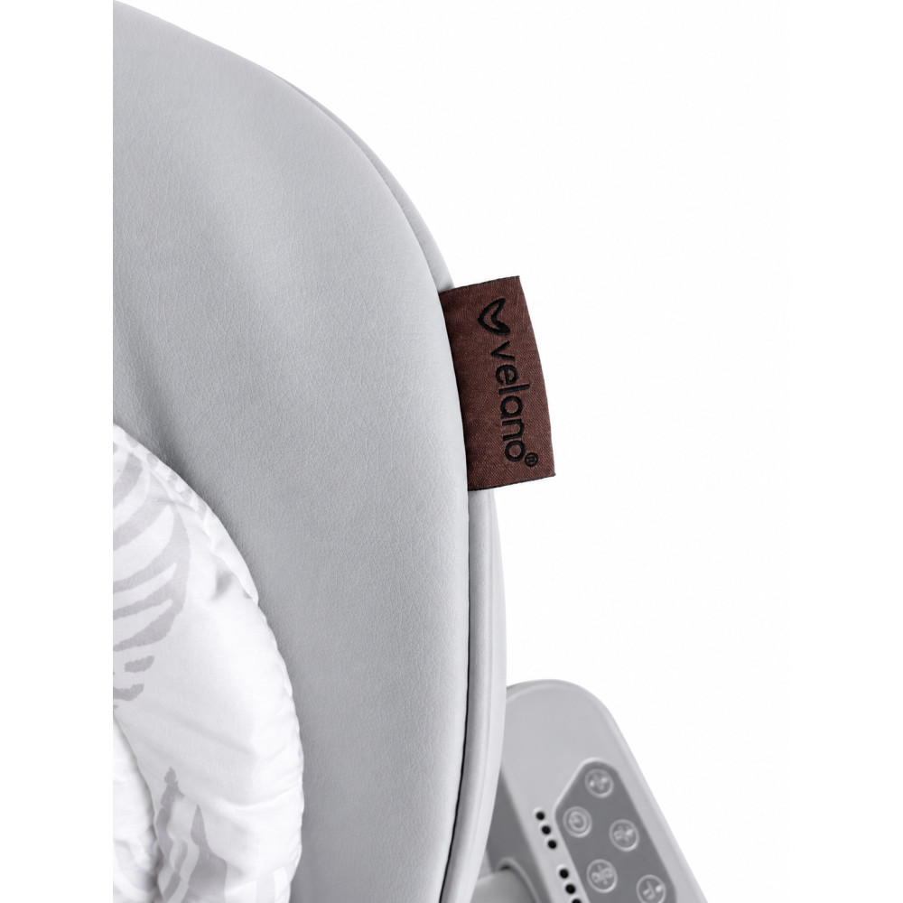 Velano Movio - стульчик для кормления 2 в 1 с электрокачалкой • Light Grey