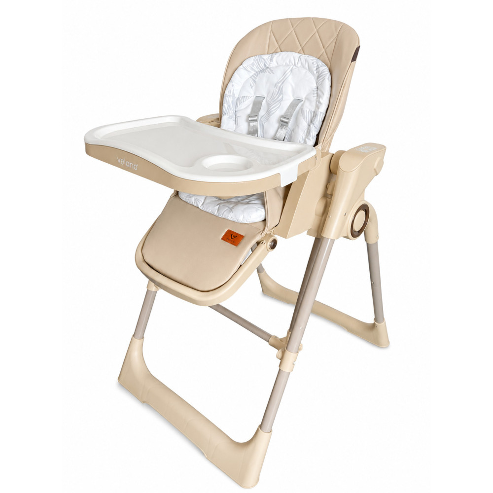 Velano Movio - стульчик для кормления 2 в 1 с электрокачалкой • Beige