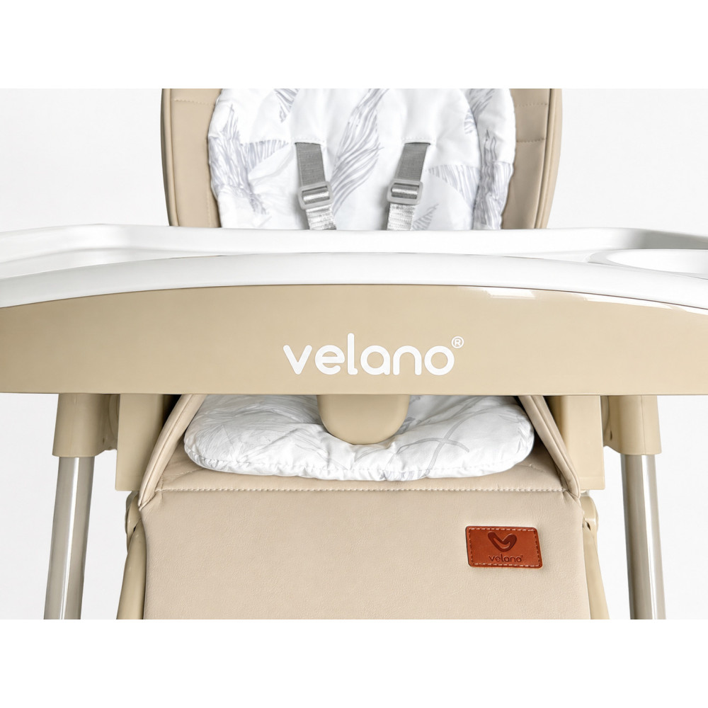 Velano Movio - стульчик для кормления 2 в 1 с электрокачалкой • Beige