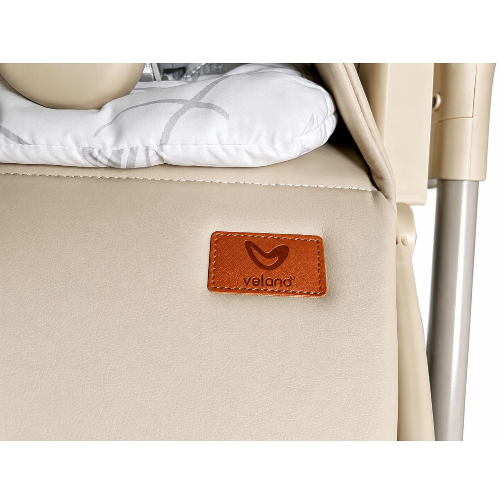 Velano Movio - стульчик для кормления 2 в 1 с электрокачалкой • Beige