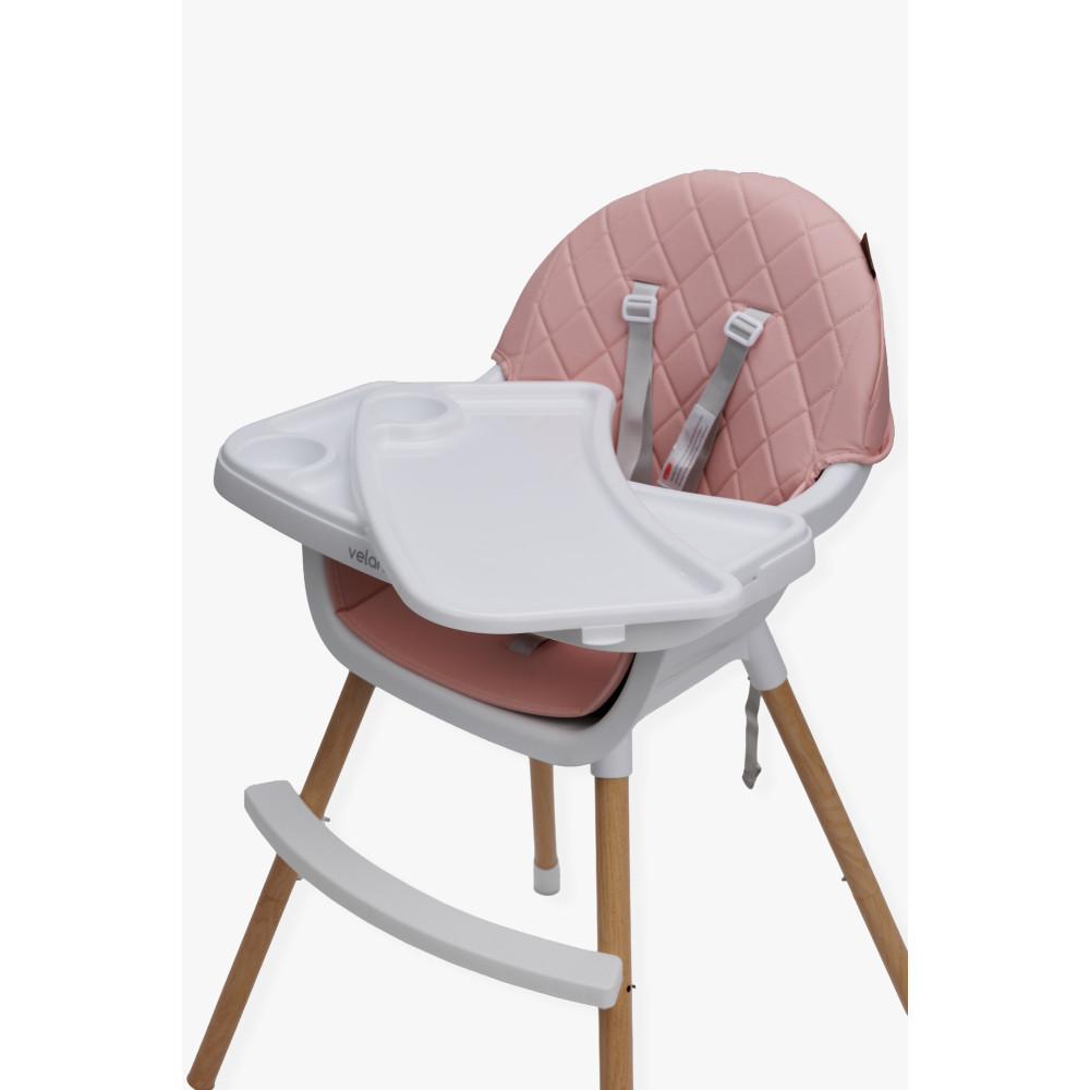 Velano Evo - стілець для годування 2 в 1 • Pink Velano Evo - стілець для годування 2 в 1 • Pink