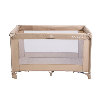 Velano Flexi - манеж-ліжечко з бічним входом та двома колесами • Beige