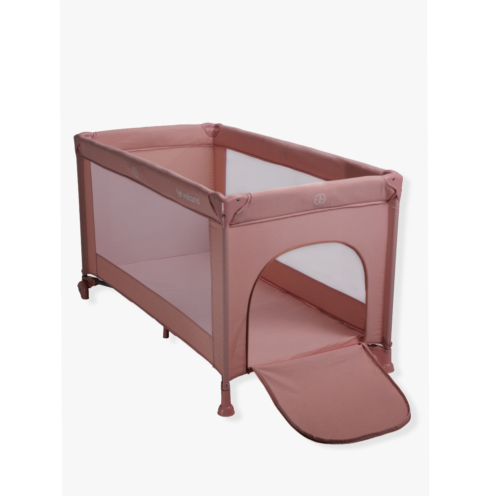 Velano Flexi - манеж-ліжечко з бічним входом та двома колесами • Pink