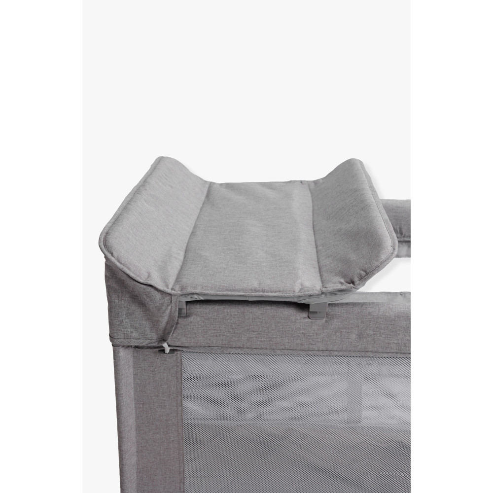 Velano Tino - кровать-манеж с пеленальным столиком и приставным режимом • Light Grey