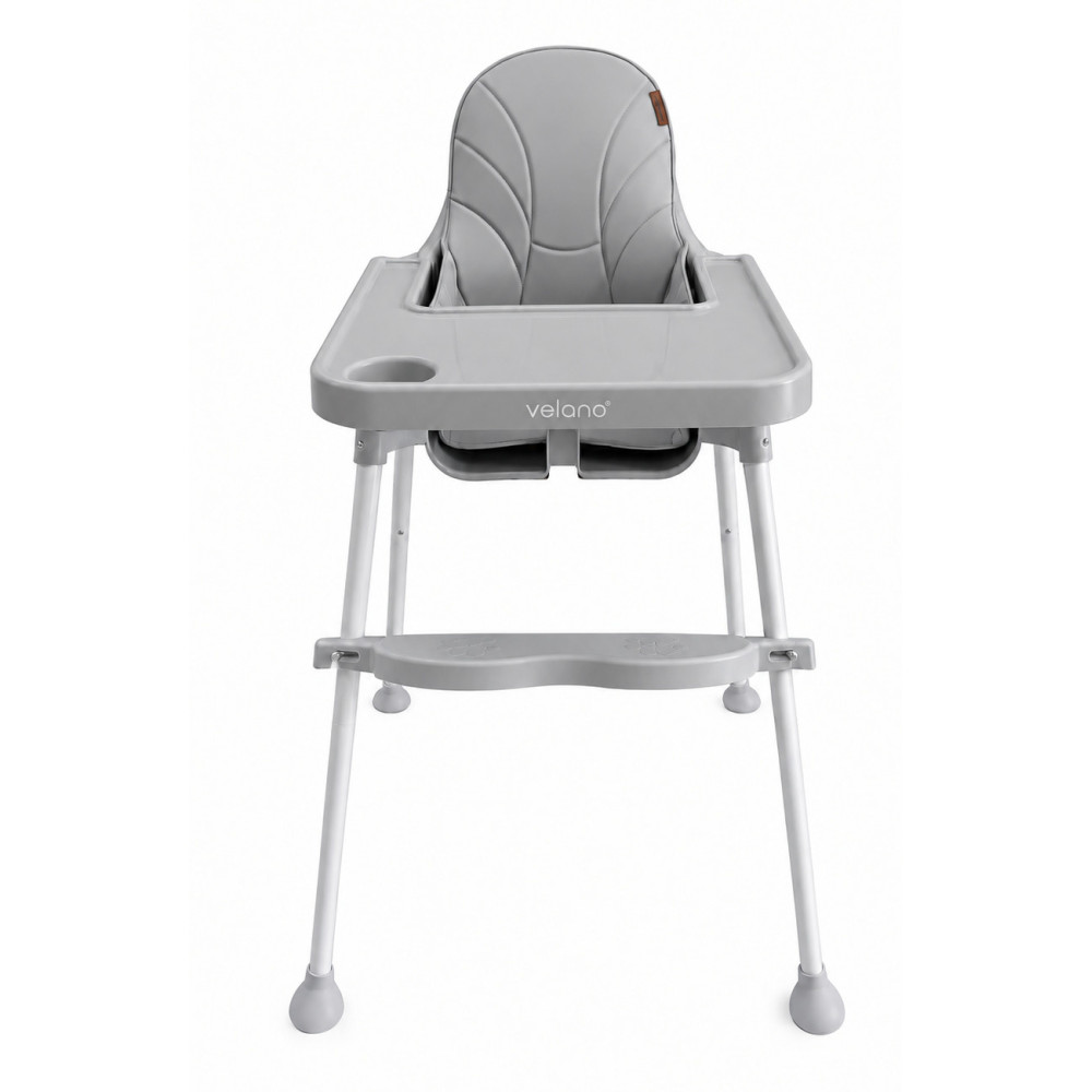 Velano Basic - стульчик для кормления 2 в 1 • Light Grey