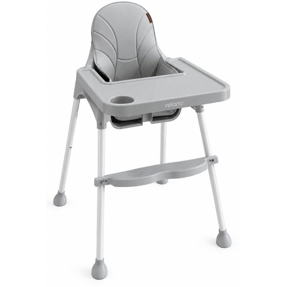 Velano Basic - стульчик для кормления 2 в 1 • Light Grey Velano Basic - стульчик для кормления 2 в 1 • Light Grey