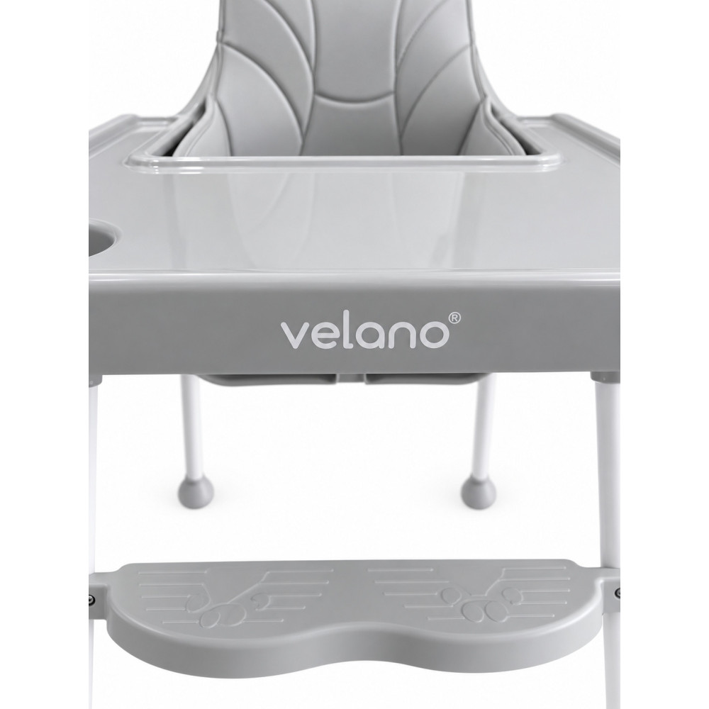 Velano Basic - стульчик для кормления 2 в 1 • Light Grey Velano Basic - стульчик для кормления 2 в 1 • Light Grey
