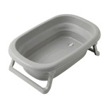 Velano Foldable Bathtub - дитяча складана ванна з термометром • Stone
