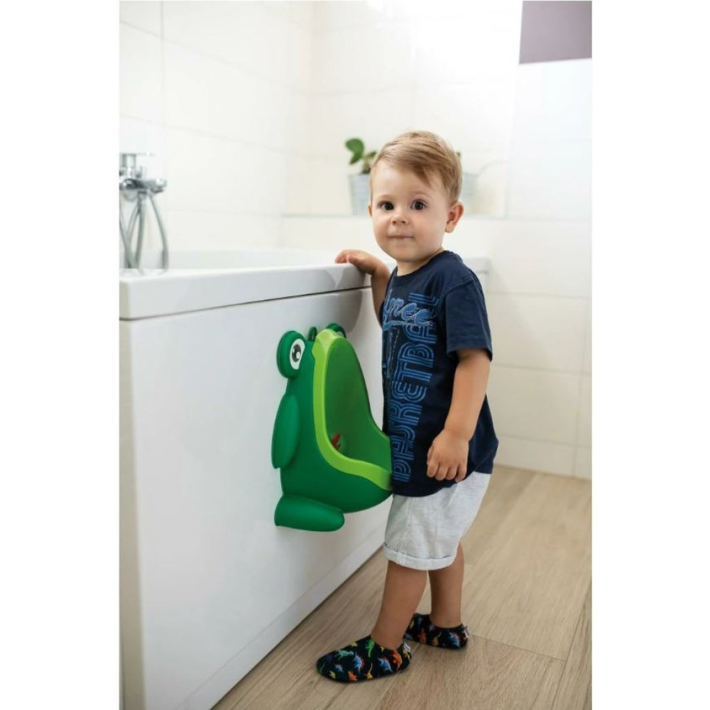 FreeON Happy Frog - дитячий горщик для хлопчика з присосками • Green
