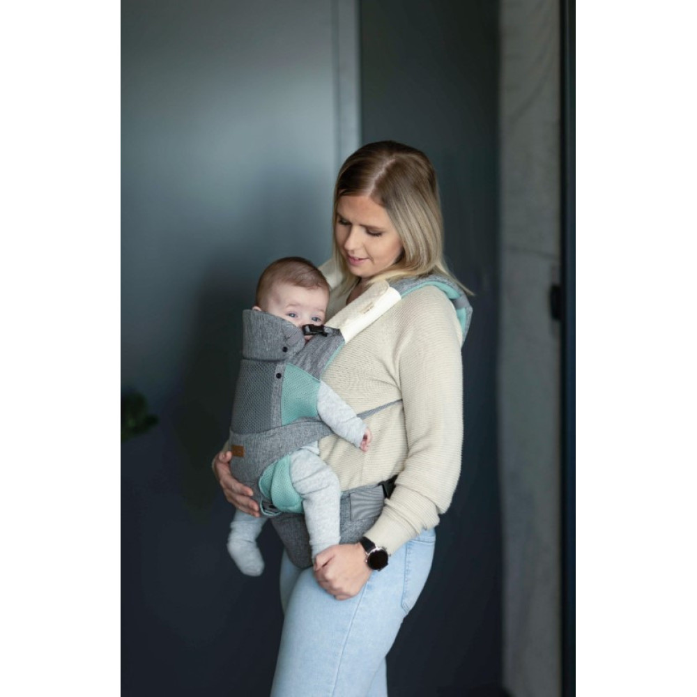 FreeON Easy Move 3 в 1 - переноска-кенгуру для малыша • Mint - Grey