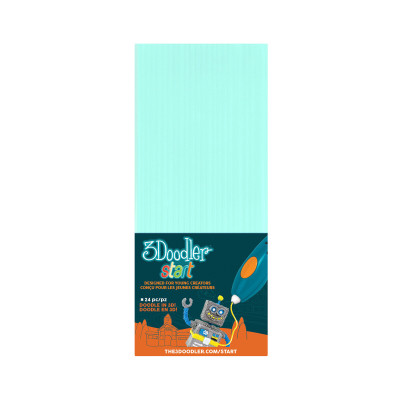 3Doodler Start Стержни мятные - набор из 24 стержней для 3D-ручки (3DS-ECO02-MINT-24)
