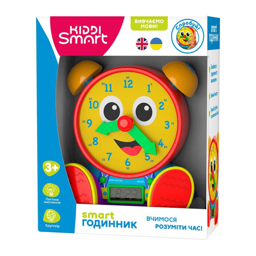 KIDDI SMART Smart-часы - интерактивная двуязычная обучающая игрушка (407752-43)