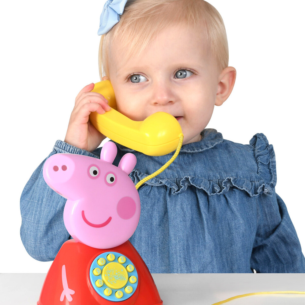 Peppa Pig Телефон Пеппи - іграшка-каталка на мотузочці (1684687)