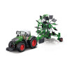 Bburago Farm Трактор Fendt 1050 Vario з роторними валковими граблями - автомодель (18-31665)