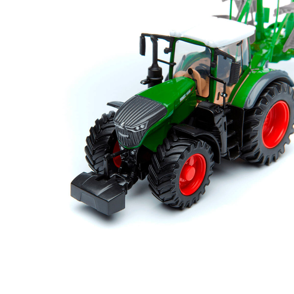 Bburago Farm Трактор Fendt 1050 Vario з роторними валковими граблями - автомодель (18-31665)