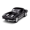 TechnoDrive CHEVROLET CORVETTE SPLIT WINDOW 1963 - автомодель 1:35 • Матовий чорний (250411U)