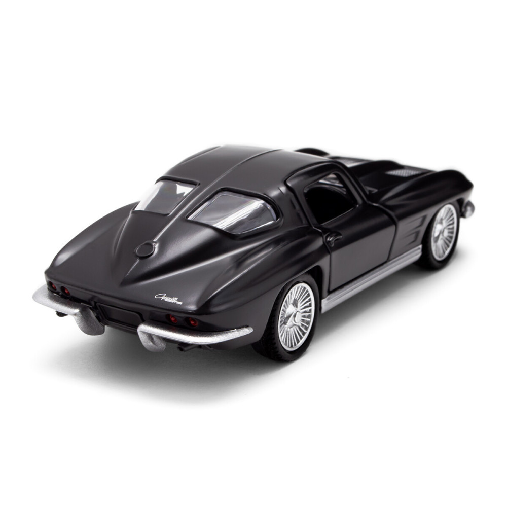 TechnoDrive CHEVROLET CORVETTE SPLIT WINDOW 1963 - автомодель 1:35 • Матовий чорний (250411U)