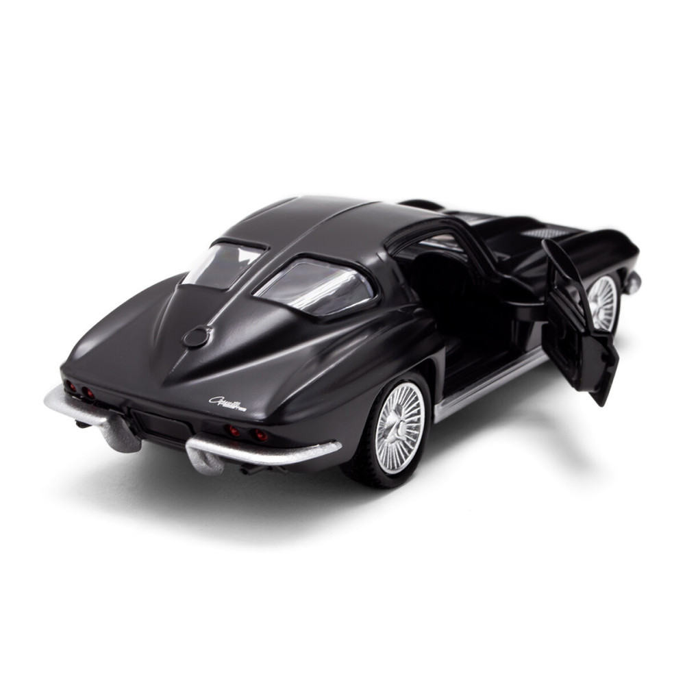 TechnoDrive CHEVROLET CORVETTE SPLIT WINDOW 1963 - автомодель 1:35 • Матовий чорний (250411U)