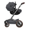 Maxi-Cosi Pebble Slide Pro + FamilyFix Slide Pro - автокресло для новорожденного (автолюлька) с поворотной выдвижной базой ISOFIX (от 0 до 24 месяцев / 40 - 87 см) • Moon Graphite