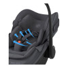 Maxi-Cosi Pebble Slide Pro + FamilyFix Slide Pro - автокресло для новорожденного (автолюлька) с поворотной выдвижной базой ISOFIX (от 0 до 24 месяцев / 40 - 87 см) • Moon Graphite