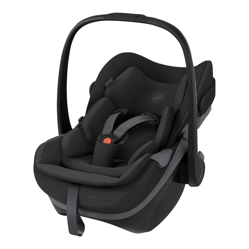 Maxi-Cosi Pebble Slide Pro + FamilyFix Slide Pro - автокресло для новорожденного (автолюлька) с поворотной выдвижной базой ISOFIX (от 0 до 24 месяцев / 40 - 87 см) • Black Onyx