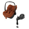 Maxi-Cosi Pebble Slide Pro + FamilyFix Slide Pro - автокресло для новорожденного (автолюлька) с поворотной выдвижной базой ISOFIX (от 0 до 24 месяцев / 40 - 87 см) • Copper Terra