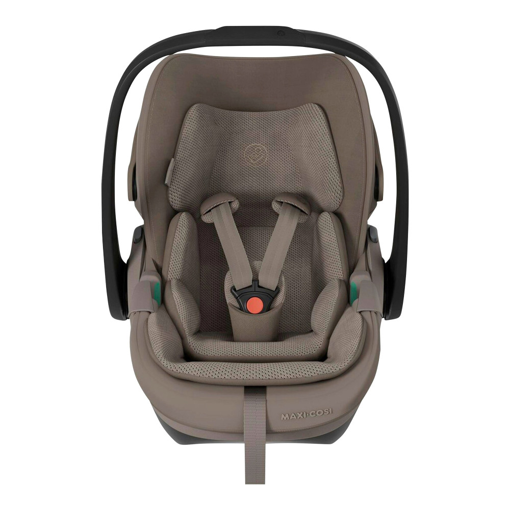 Maxi-Cosi Pebble Slide Pro + FamilyFix Slide Pro - автокресло для новорожденного (автолюлька) с поворотной выдвижной базой ISOFIX (от 0 до 24 месяцев / 40 - 87 см) • Oak Truffle