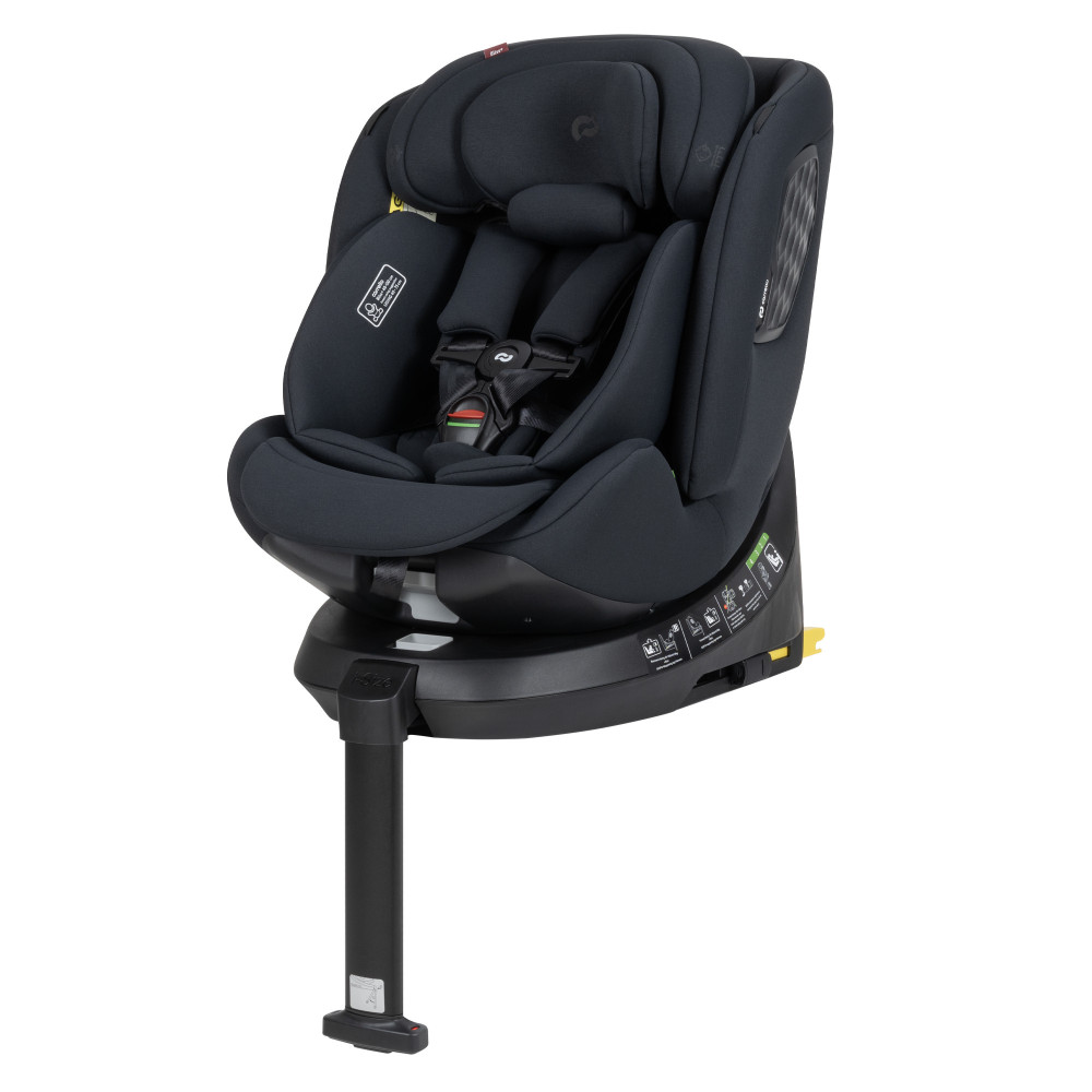 Carrello Bliss+ CRL-17707 - детское автокресло i-Size (0-12 лет / 40-150 см) с функцией поворота, крепление Isofix и опорная стойка • Midnight Black